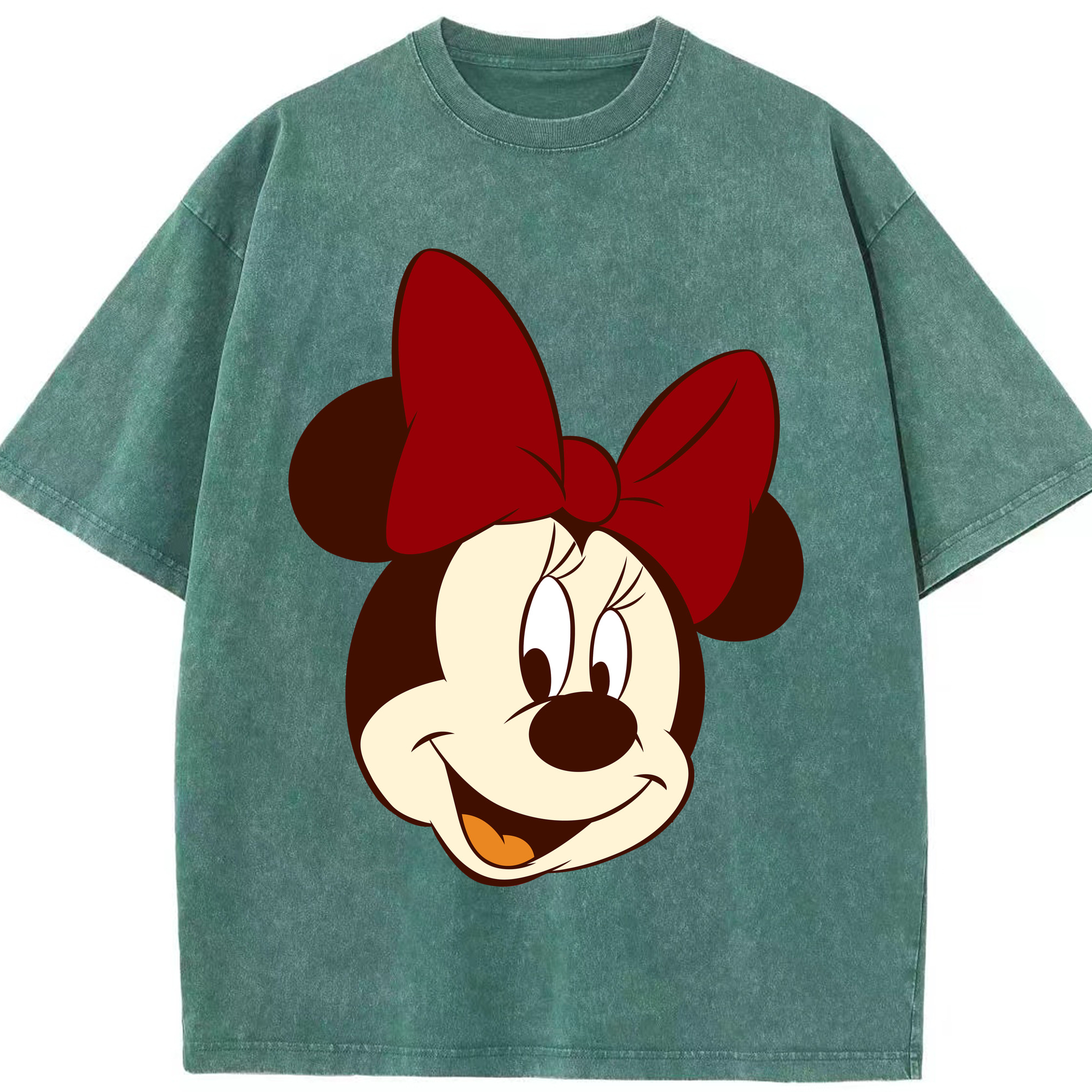 （画像用） ミッキーマウス Mickey Mouse 綿100% ヴィンテージ風 半袖Tシャツ（フロントプリント）